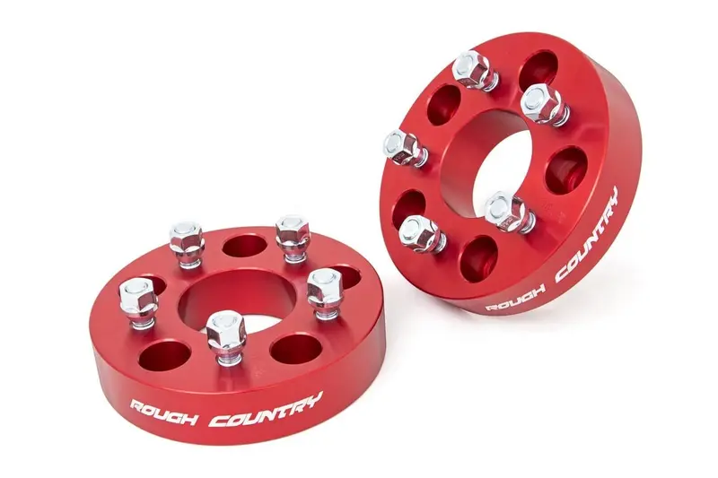 1.5 Inch Wheel Adapters | 5X5 To 5X4.5 | Red | Jeep Wrangler Jk/Wrangler Unlimited (07-18) 1