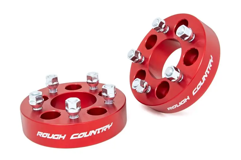 1.5 Inch Wheel Spacers| 5X4.5 | Red | Jeep Cherokee Xj/Comanche Mj/Wrangler Tj 1