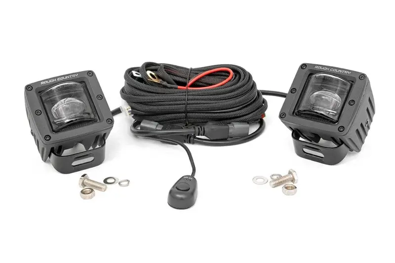 2 Inch Black Series Led Light Pods | Sae Fog | Pair 1