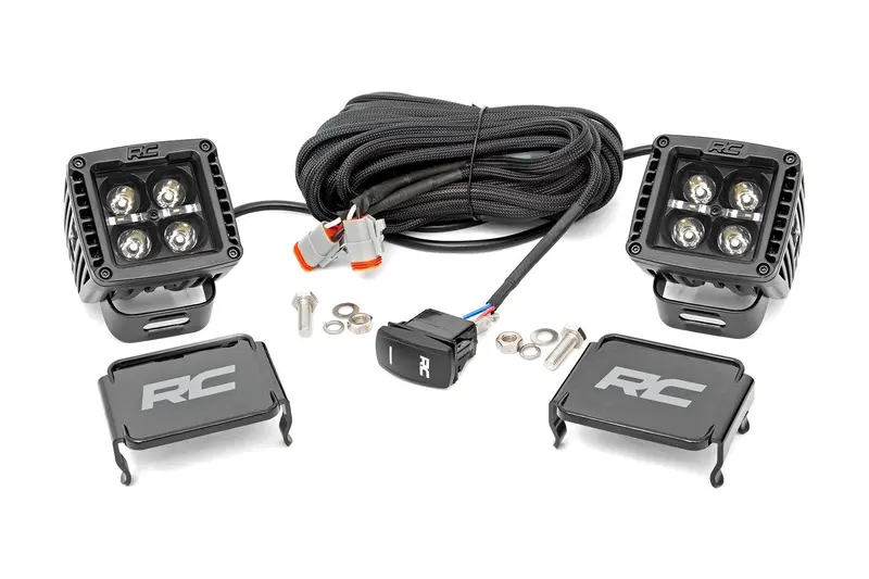2 Inch Black Series Led Light Pods | Spot | Square |  Amber Drl 1