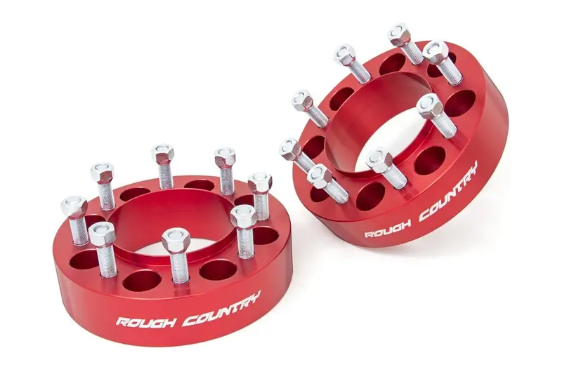 2 Inch Wheel Spacers | 8X170 | Red | Ford F-250/F-350 Super Duty 4Wd (03-26) 1