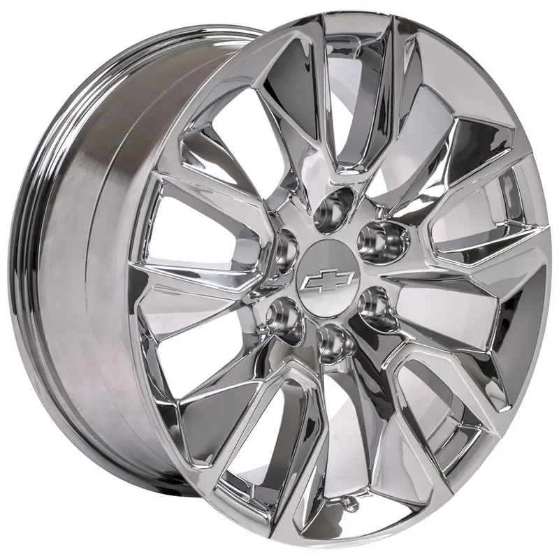 20" Replica Wheel Fits Gmc Yukon Sierra Denali | Chevy Silverado Tahoe Suburban | Cadillac Escalade Rim | 1500 Rst- Cv32 Chrome 20X9 1