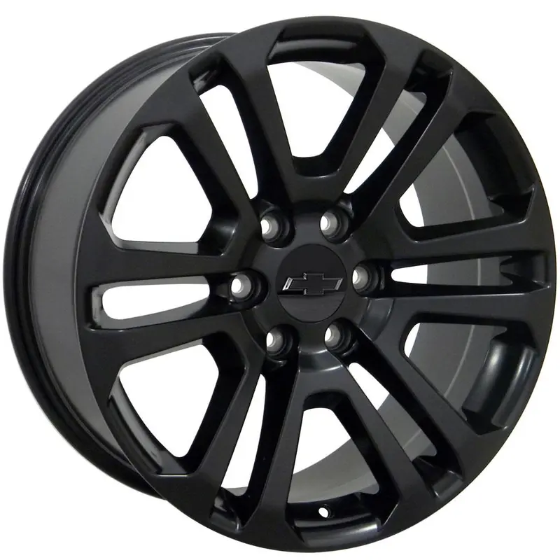 20" Replica Wheel Fits Gmc Yukon Sierra Denali | Chevy Silverado Tahoe Suburban | Cadillac Escalade Rim - Cv99 Satin Black 20X9 1