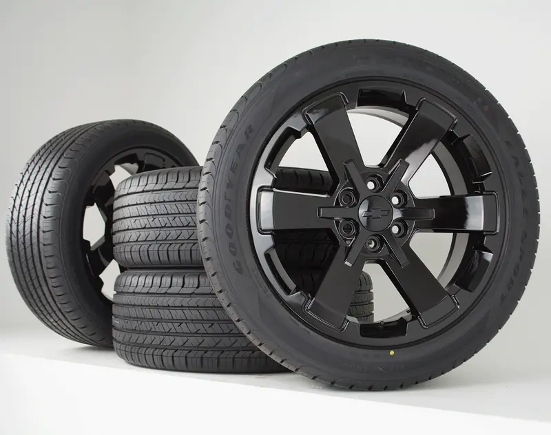 22" Black Rally Midnight Wheels Tires | Fits Chevy Silverado Tahoe Suburban | Gmc Sierra Yukon Base Denali | 5662 | Ck162 | 19301162 1