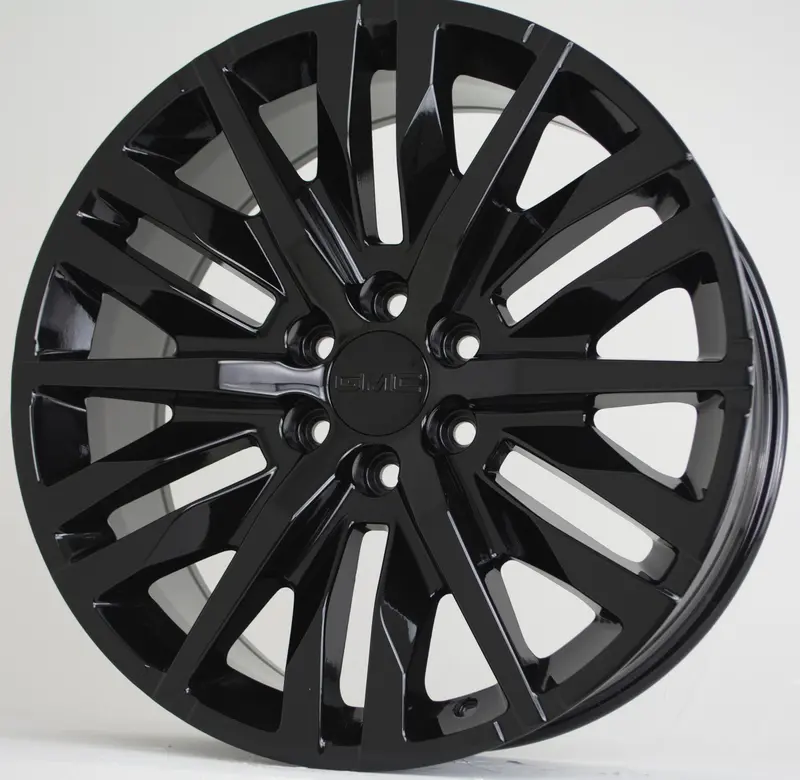 22" Black Wheels Rims | Fits Gmc Sierra Yukon Base Xl Denali | Chevy Silverado Tahoe Suburban | Cadilac Escalade 1