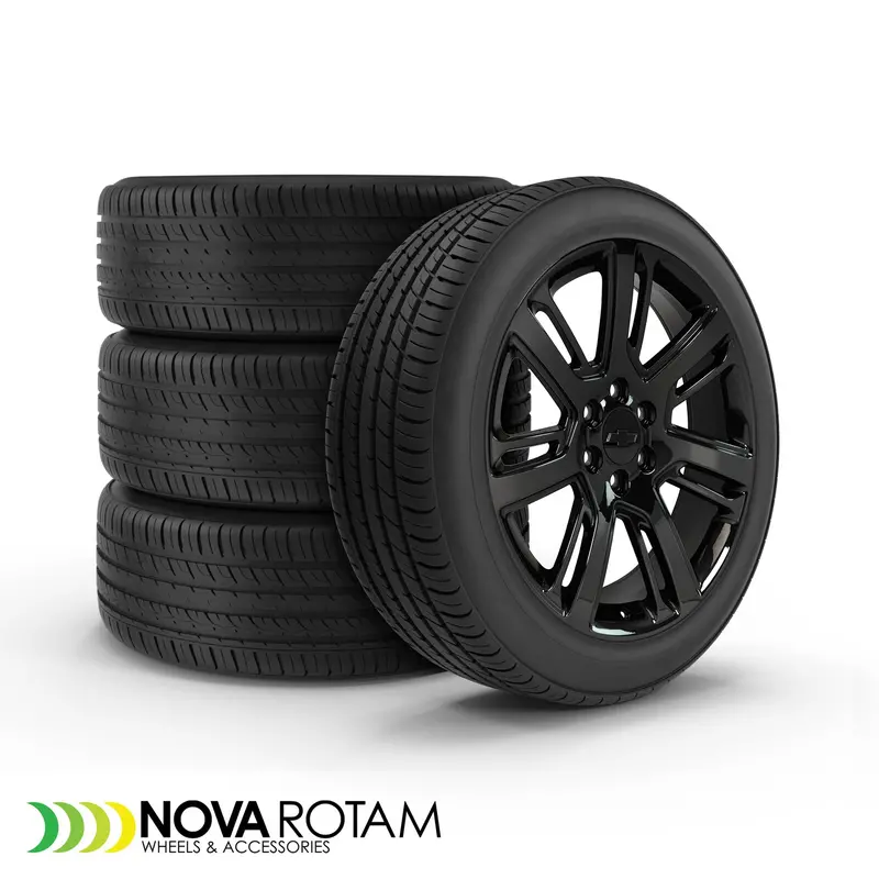 22" Fits Gmc Yukon Sierra Denali | Chevy Silverado Tahoe Suburban | Cadillac Escalade Replica Wheel - Pvd Black Chrome 22X9 1