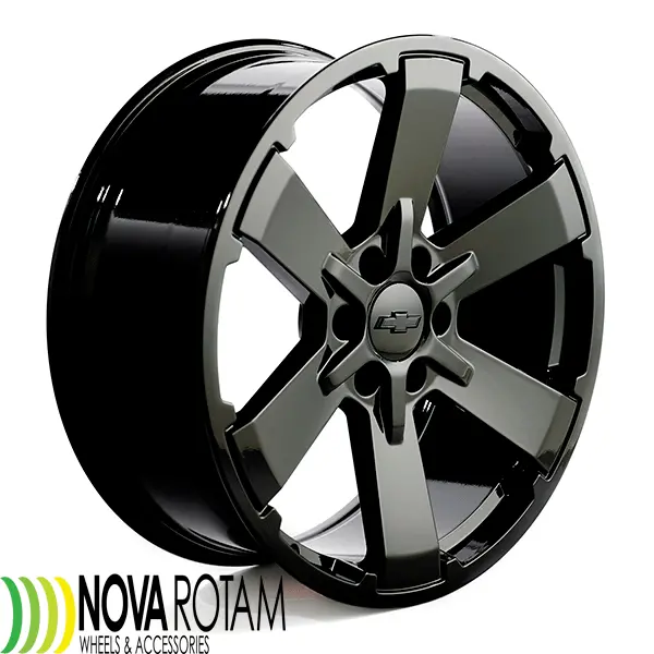 22" Gloss Black Wheels Rims | Fits Chevrolet Silverado 1500 Tahoe Suburban | Rally Wheels | Ck162 | Cadillac Escalade 19301162 1