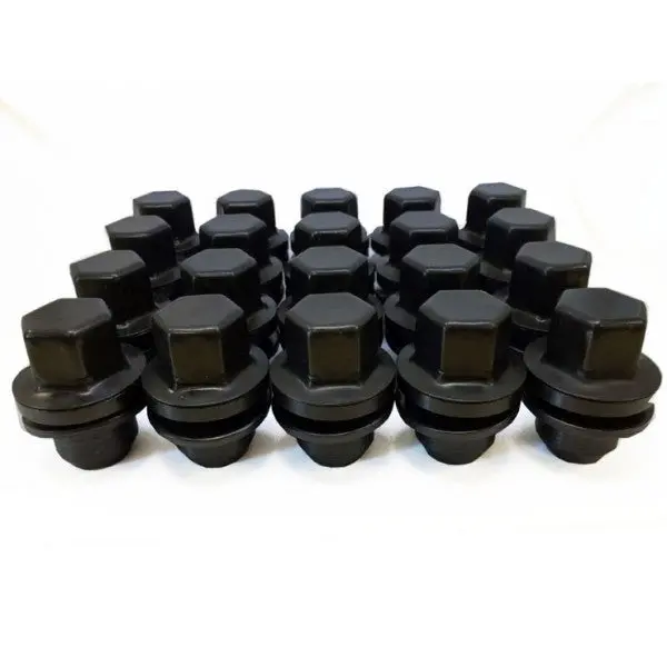 24 Black Lug Nuts For | Range Rover Land Rover 1