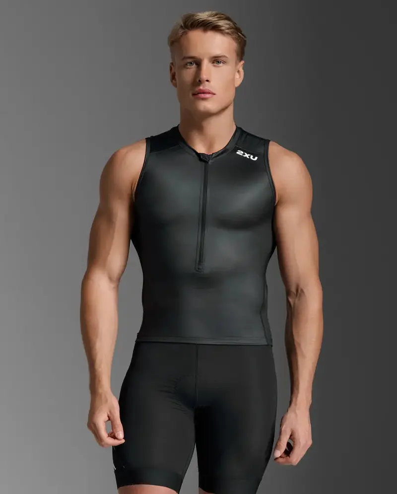 2Xu Men's Core Tri Tank Black/White 1