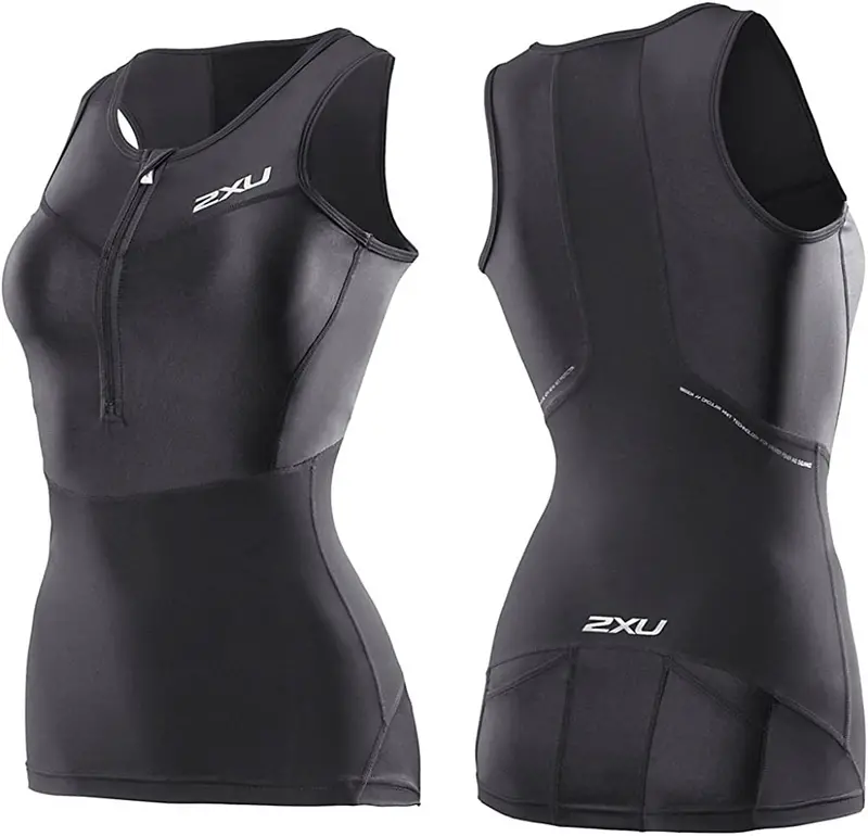2Xu Women's Compression Tri Singlet Black 1