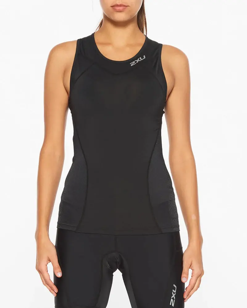 2Xu Women's Performance Tri Singlet Black 1
