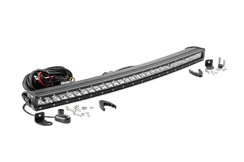 30 Inch Chrome Series Led Light Bar | Curved | Single Row 1