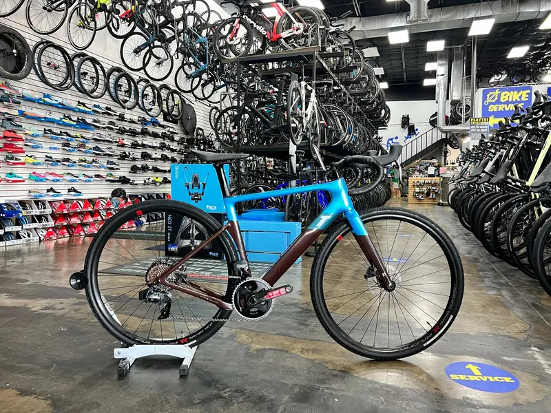3T Exploro Racemax Sram Force Axs 2X - Blue/Brown 2022 1