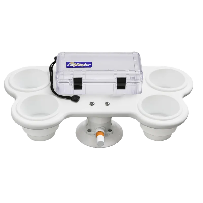 4-Cup Holder W/ Large Dry Box 1