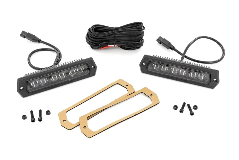6 Inch Black Series Led Lights | Flush Mount | Pair 1