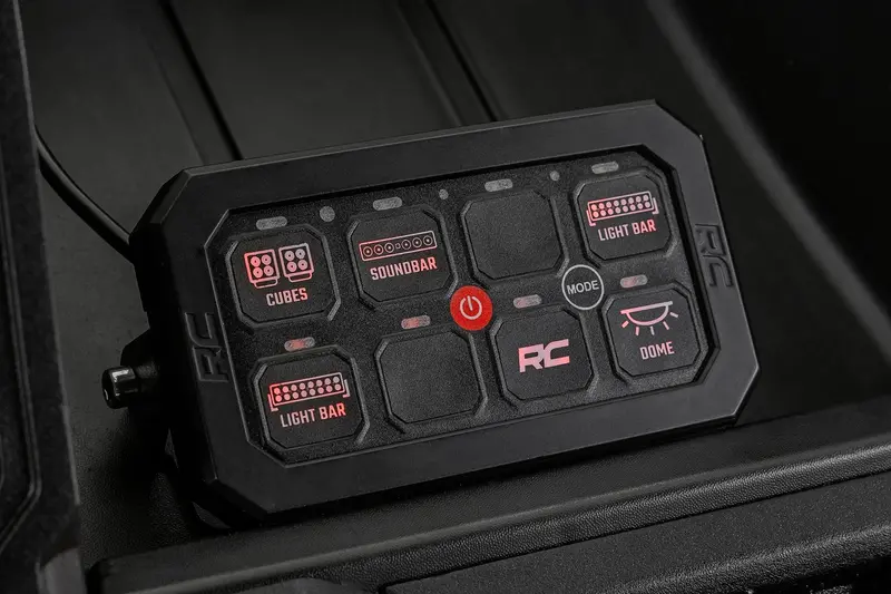 8 Gang Switch Panel | Bluetooth | Rgb Backlit Buttons | Multifunction Modes 1