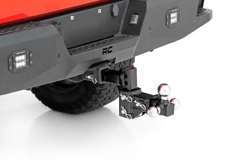 Adjustable Trailer Hitch | 6 Inch Drop | Multi-Ball Mount | Fits 2 Inch Receiver 1