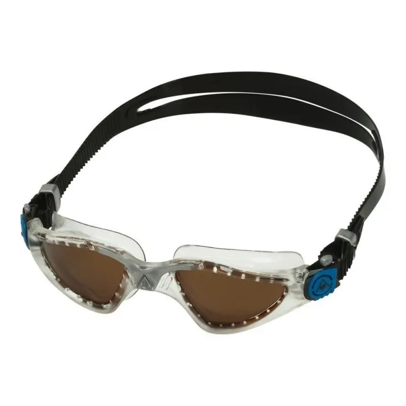 Aquasphere Kayenne Goggles - Polarized Lens Clear, Silver & Black 1