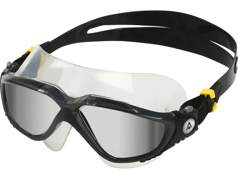 Aquasphere Vista Goggles - Silver Mirrored Lens Dark Grey/Black 1