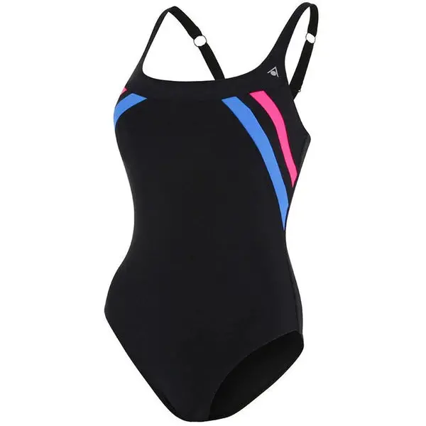 Aquasphere Women's Siena Swimsuit- Black/Dark Pink 1