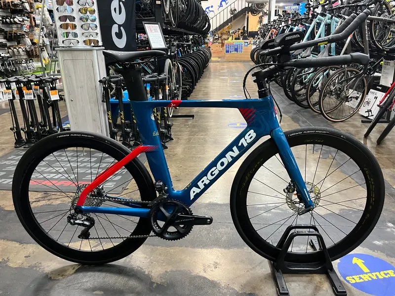 Argon 18 E-117 Disc Shimano Ultegra Di2 11 Speed W/ Profile Design Gmr 50 Wheels - Blue 1