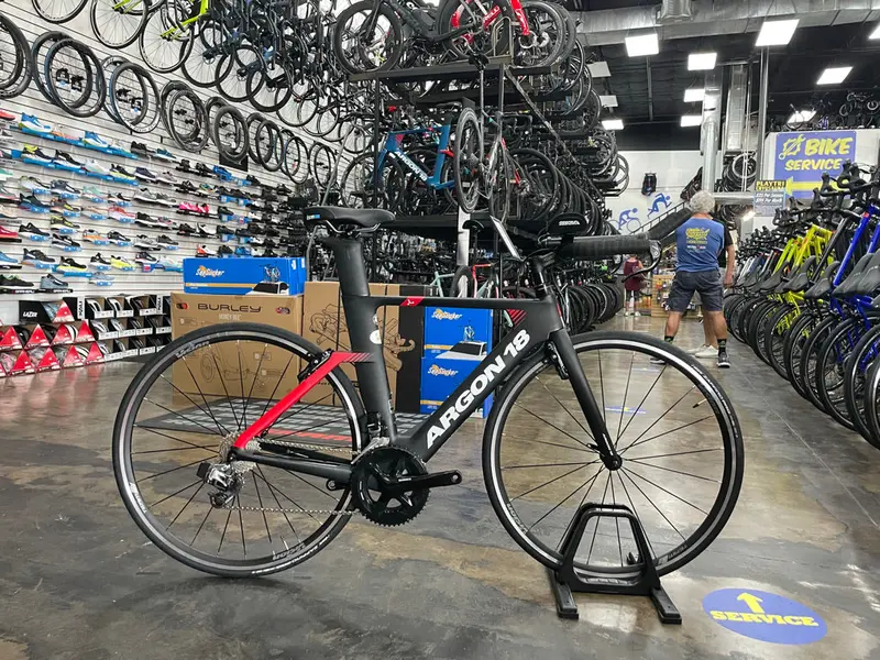 Argon 18 E-117 Tri Sram Red Etap - Black/Red 2022 1