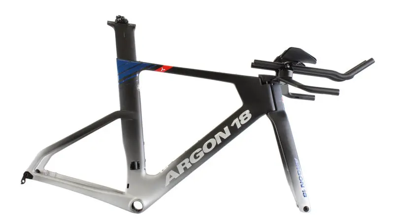 Argon 18 E-118 Tri + Disc Frameset - Black Frozen To Grey Matte 1