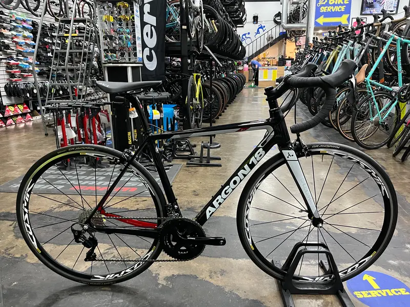 Argon 18 Gallium Pro Rim Shimano 105 11 Speed- Black/Speed White 2019 Demo 1