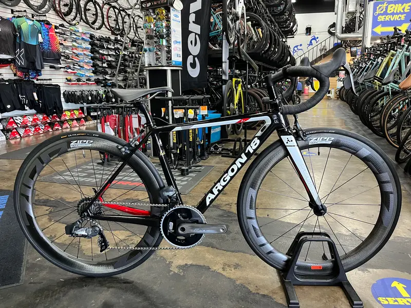 Argon 18 Gallium Pro Sram Force Etap Axs W/ Zipp 404 Firecrest Wheels - Black/White 2019 1