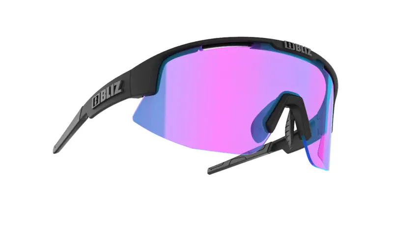 Bliz "Matrix" - Nordic Light Matte Black Frame / Begonia With Blue Multi Lens 1