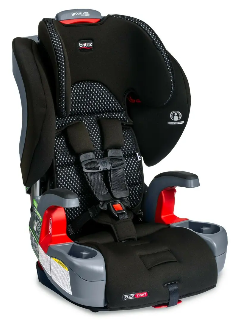 Britax Grow With You Clicktight Booster Car Seat - Cool Flow Grey 1