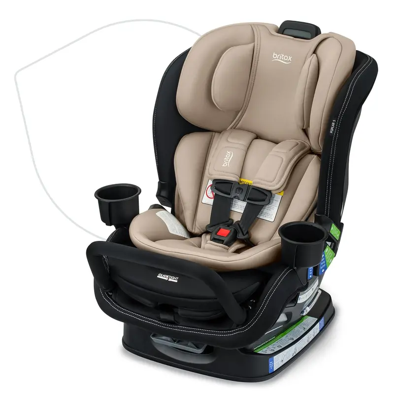 Britax Poplar S Narrow Convertible Car Seat - Sand Onyx 1