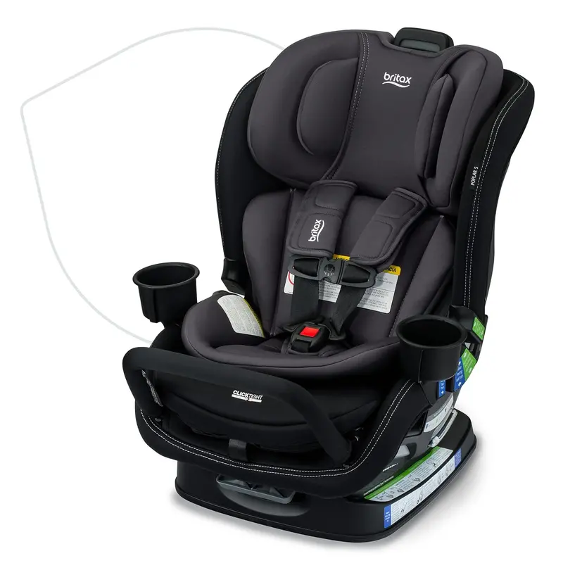Britax Poplar S Narrow Convertible Car Seat - Stone Onyx 1