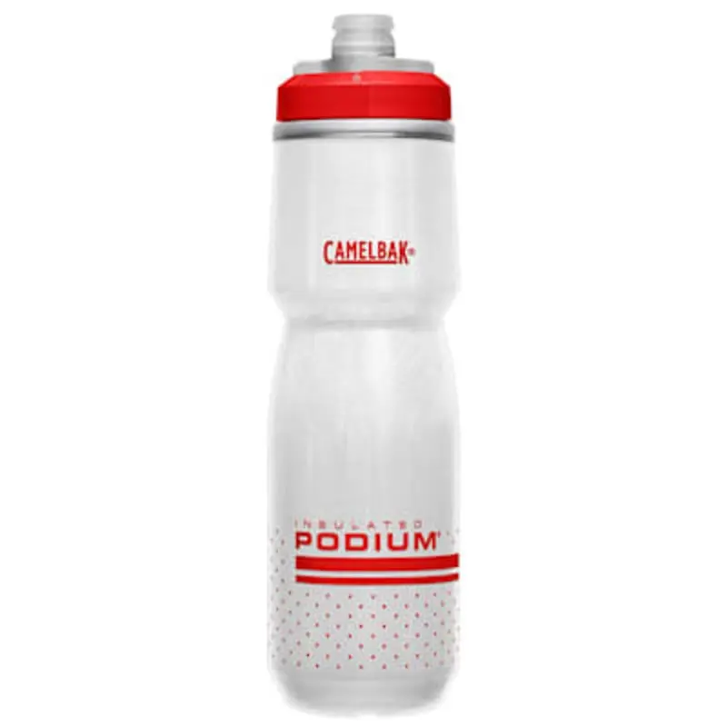 Camelbak Podium Chill 24 Oz Water Bottle White/Red 1