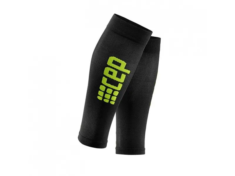 Cep Ultralight Run+ Compression Sleeves (Black/Green) 1