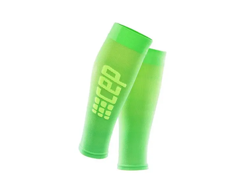 Cep Ultralight Run+ Compression Sleeves (Viper/Green) 1