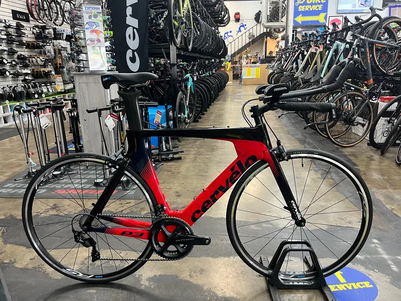 Cervelo P3 Shimano Ultegra/105 11 Speed - Red/Black/Blue 1