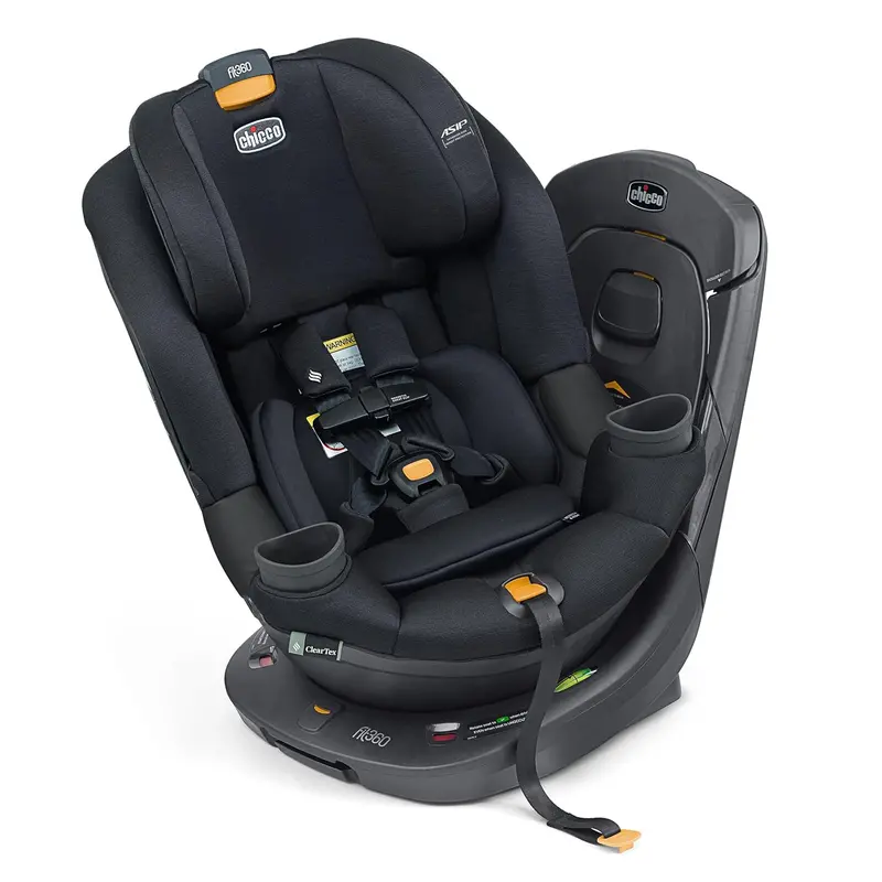 Chicco Fit360 Cleartex Rotating Convertible Car Seat - Obsidian 1