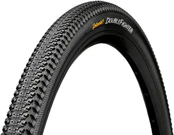 Continental Doublefighter Iii Tire - 26 X 1.90, Clincher, Wire, Black, Sport 1