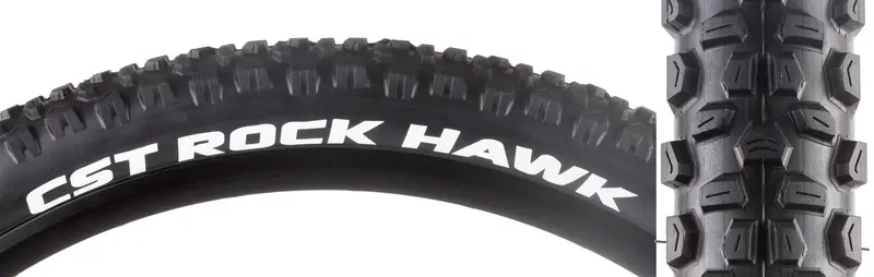 Cst Rock Hawk Tire - 26 X 2.25, Clincher, Wire, Black 1