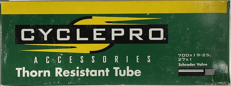 Cyclepro Thorn Resistant Schrader Valve Inner Tube 700X19-25C 1