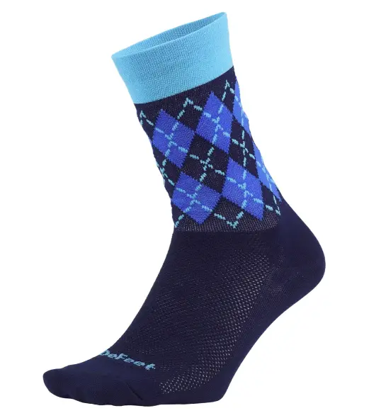 Defeet Socks Aireator 6" Crew Argyle 1