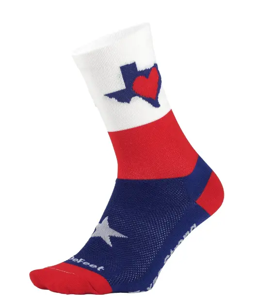 Defeet Socks Aireator 6" Texas Strong 1