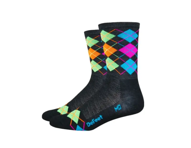 Defeet Wooleator 5" Argyle (Multi-Color) Socks 1
