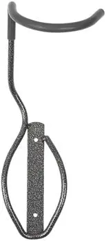 Delta Fat Tire Wall Mount Bike Storage Hook With Rear Wheel Tray - 1-Bike, Up To 5" Tire - Powdercoat Silver 1