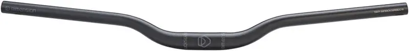 Dimension Mountain Handlebar: 35Mm Rise, 31.8, 720Mm Wide, Black 1