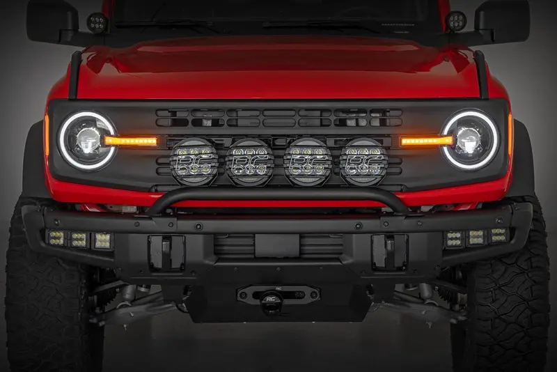 Drl Halo Led Headlights | Dot Approved | Ford Bronco 4Wd (2021-2025) 1
