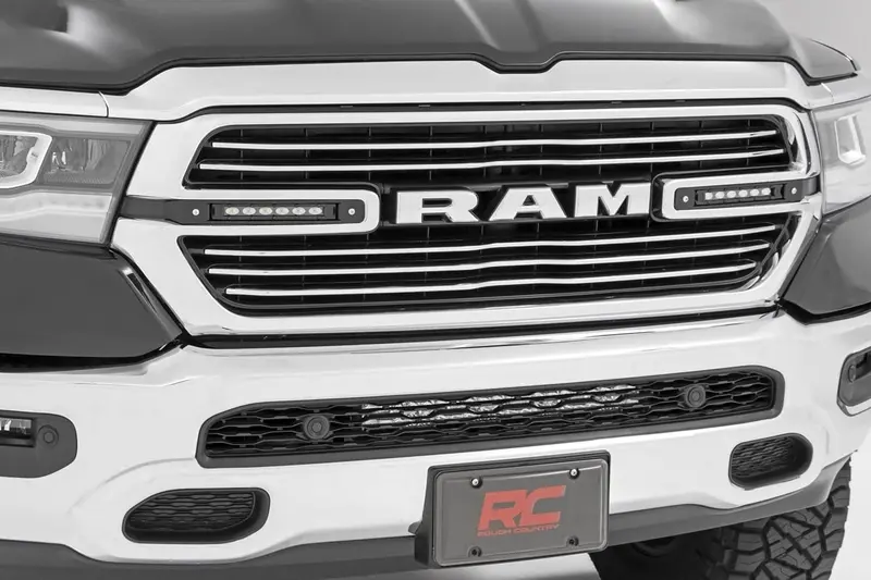 Dual 6In Led Grille Kit | Black Slimline | Ram 1500 2Wd/4Wd (2019-2024) 1
