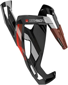 Elite Srl Custom Race Plus Water Bottle Cage - Glossy Black/Red 1