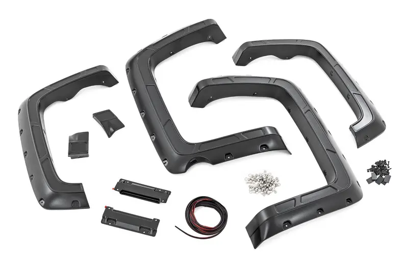 Fender Flares | Defender | 5'9" Bed | Silver | Chevy Silverado 1500 (14-18 & Classic) 1